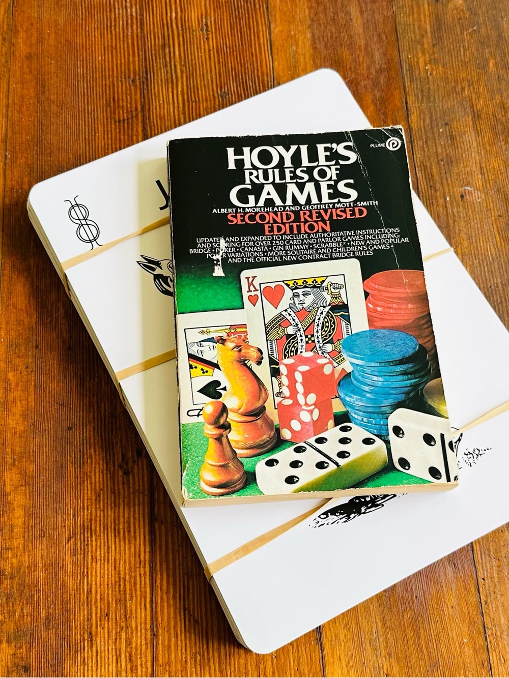Hoyle's Rules of Games book & large playing cards